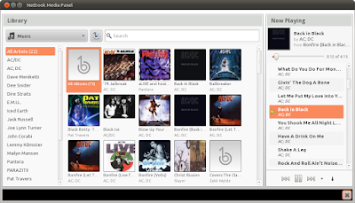 Banshee Meego netbook interface
